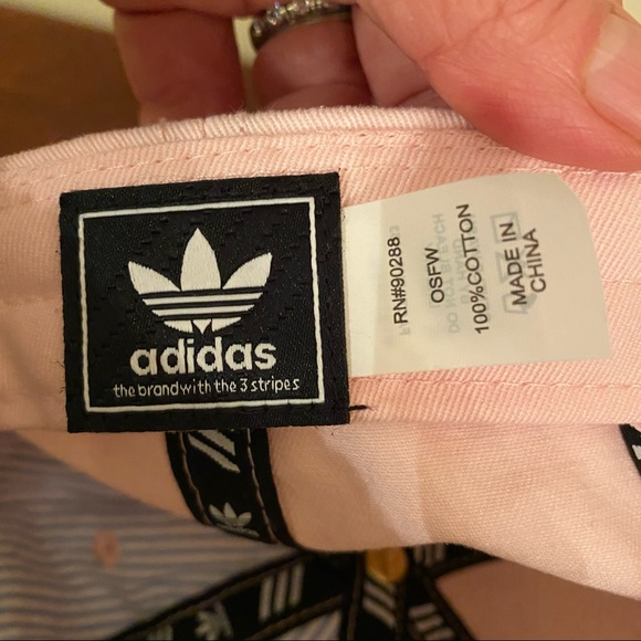 adidas Originals Women's Relaxed Plus Adjustable Strapback Pink Cotton Cap Hat - Picture 10 of 10